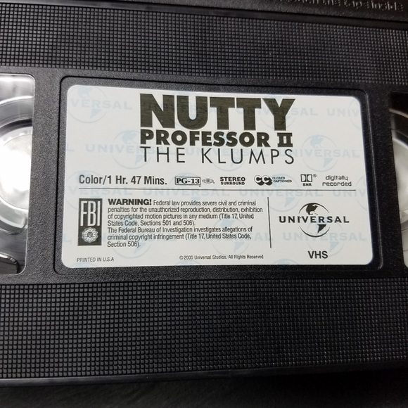 Nutty Professor II The Klumps VHS tape - Picture 7 of 8